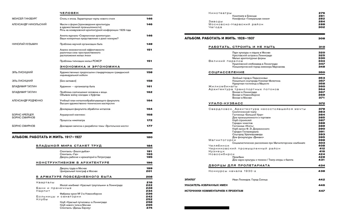 Работать и жить. Архитектура конструктивизма. 1917–1937. Каталог выставки