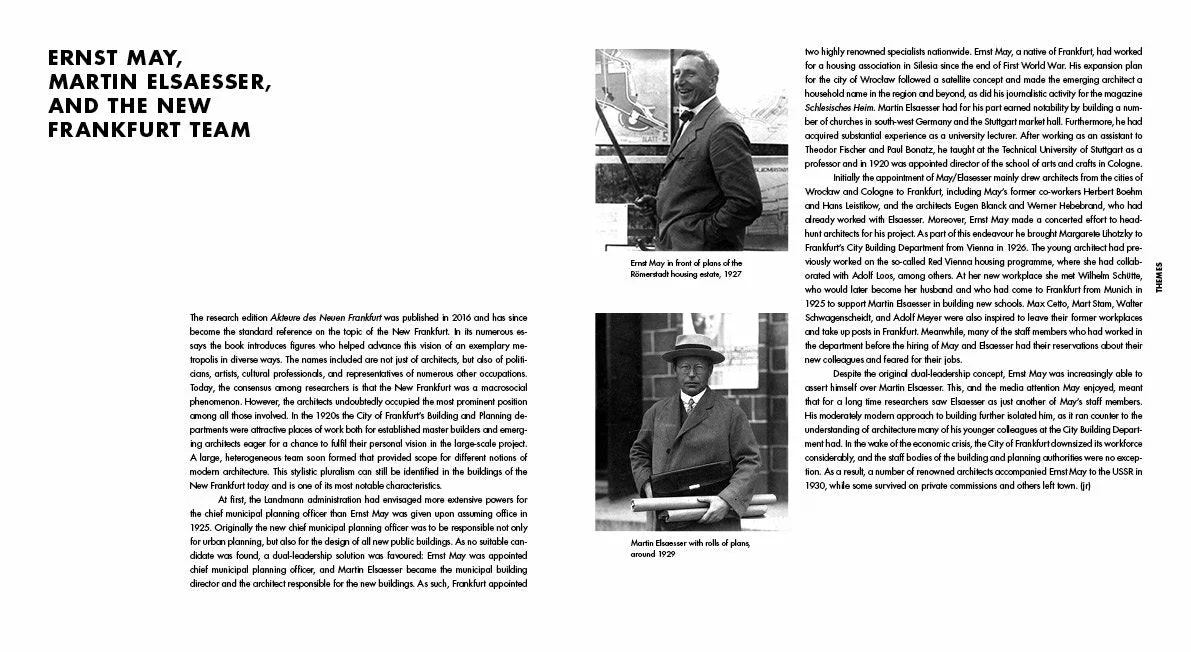 New Human, New Housing. Architecture of the New Frankfurt 1925–1933 