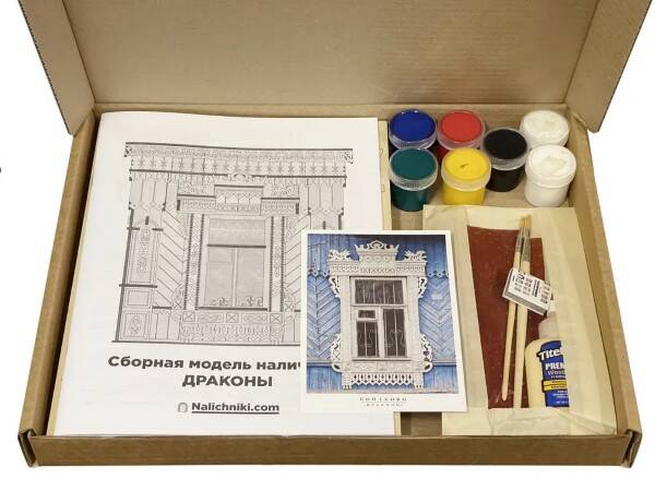Сборная модель наличника «Драконы»