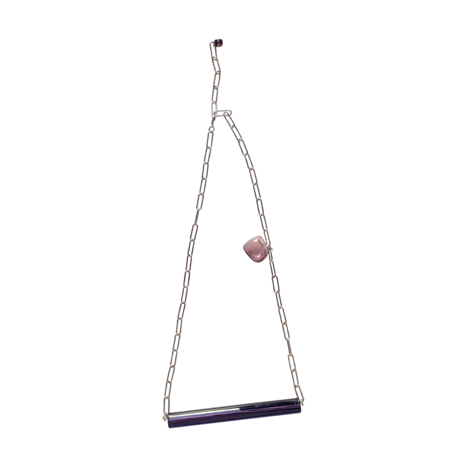 Колье «Трубка». Стекло. Ручная работа