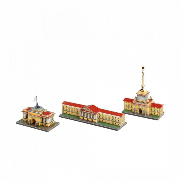 Адмиралтейство (архитектурный ансамбль из 3-х зданий). Картонная модель