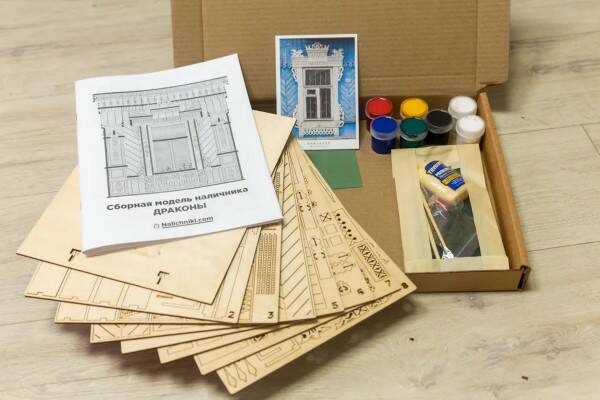 Сборная модель наличника «Драконы»