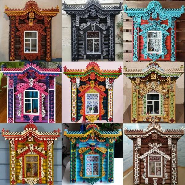 Сборная модель наличника «Русский стиль»