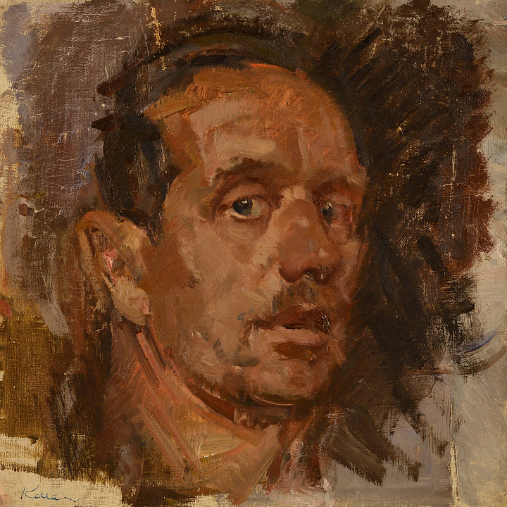 Автопортрет. 1930-е. Холст, масло. Архив Дома Мельникова