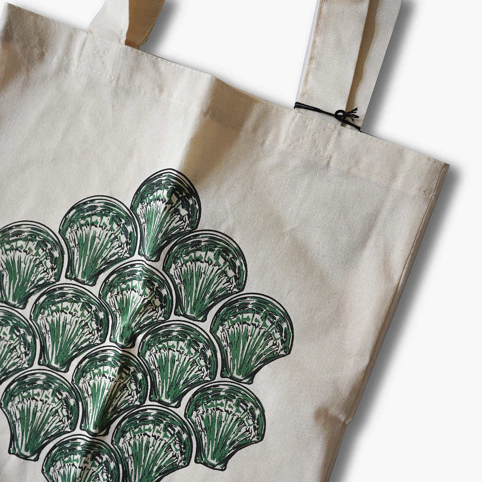 Шоппер «Фальконье. Ракушка». Зелёный