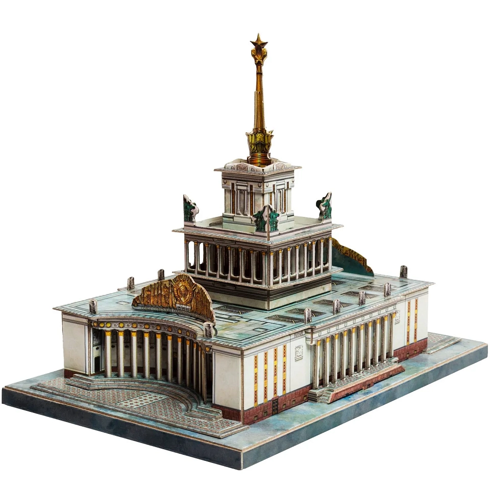 Павильон №1 «ЦЕНТРАЛЬНЫЙ» ВДНХ. Картонная модель