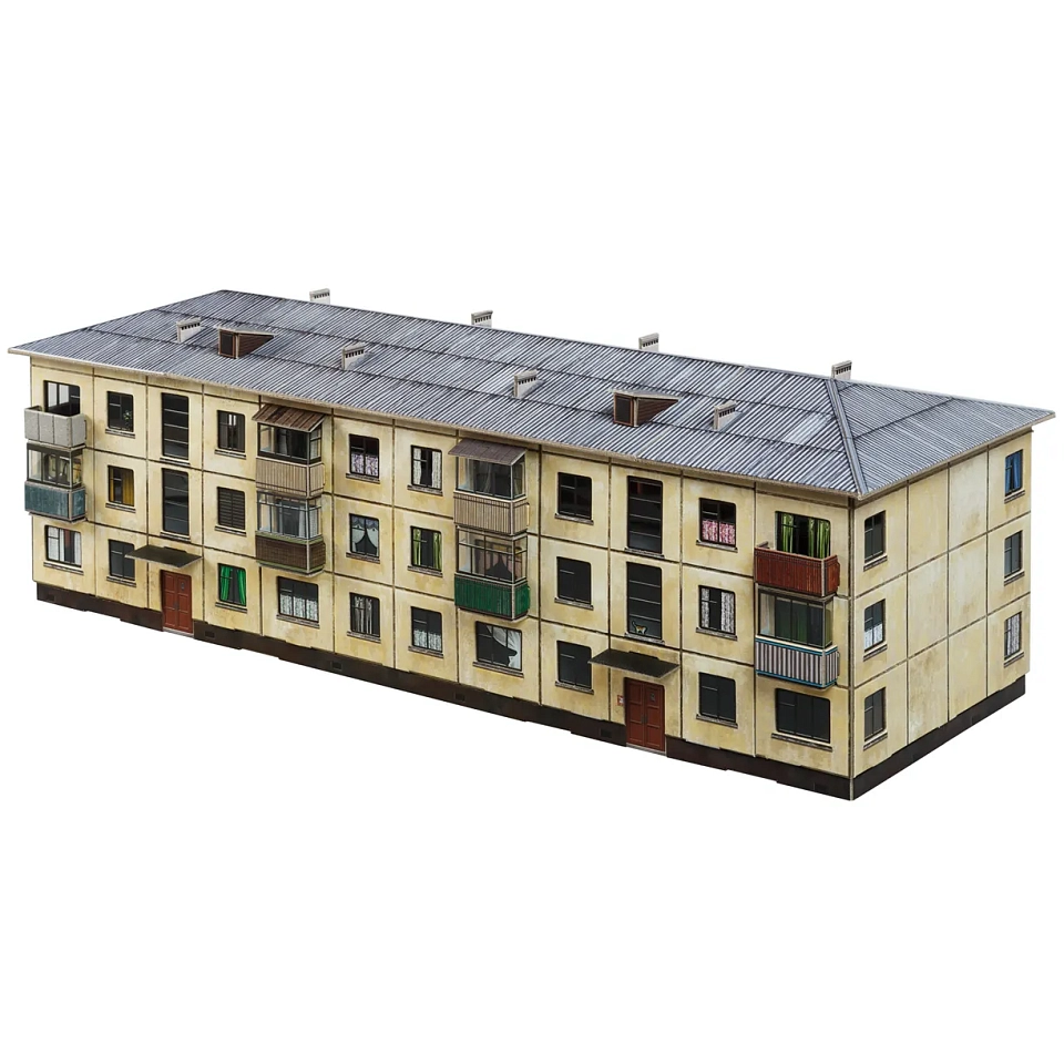 Хрущёвка. Картонная модель