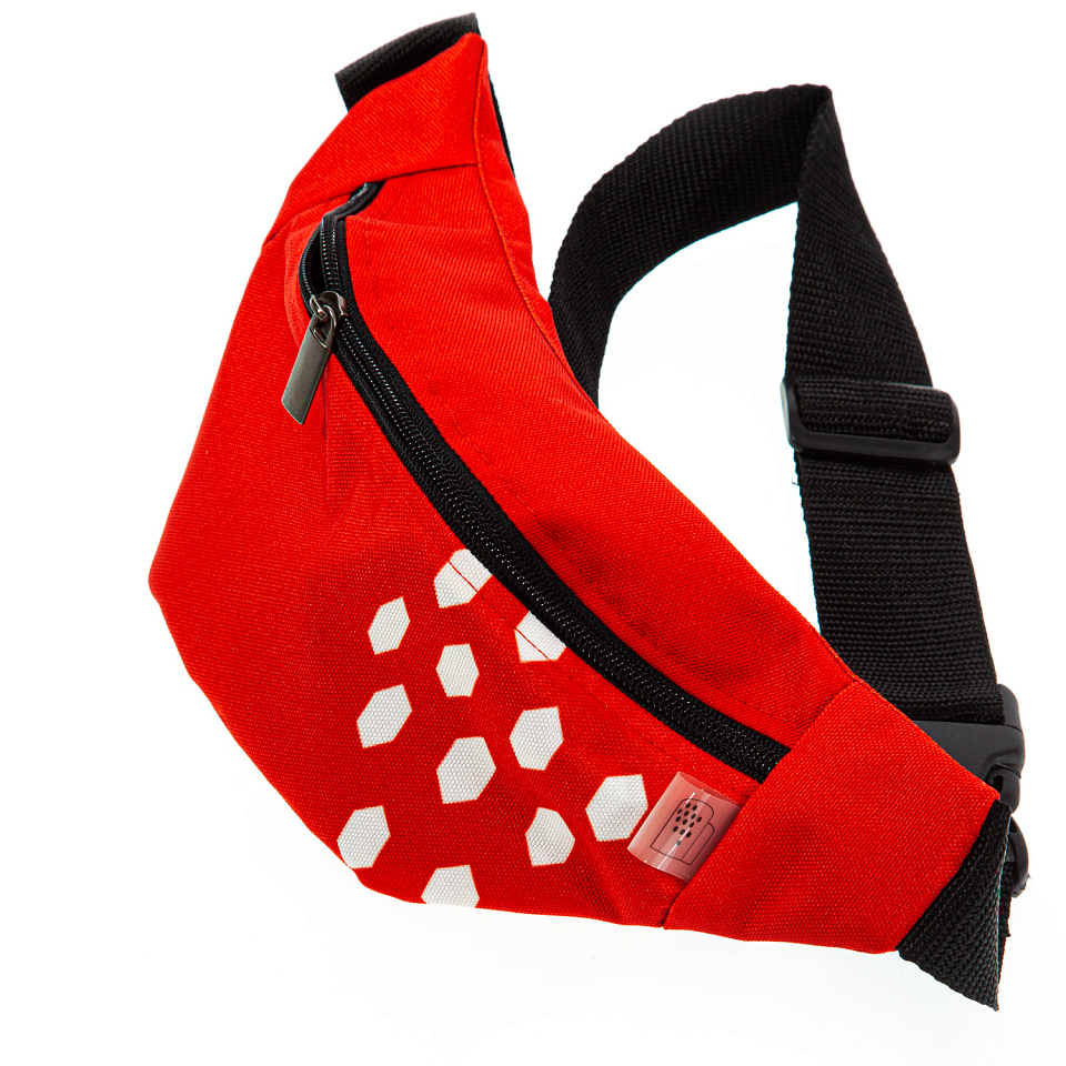 Поясная сумка «Дом Мельникова». Красная