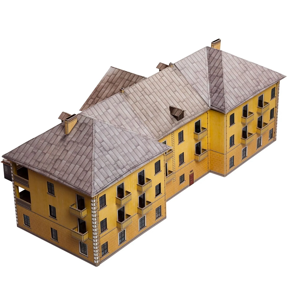 Сталинка. Картонная модель