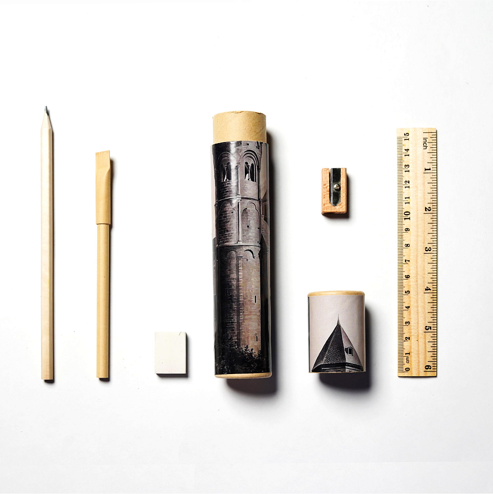 Набор канцелярии в тубусе