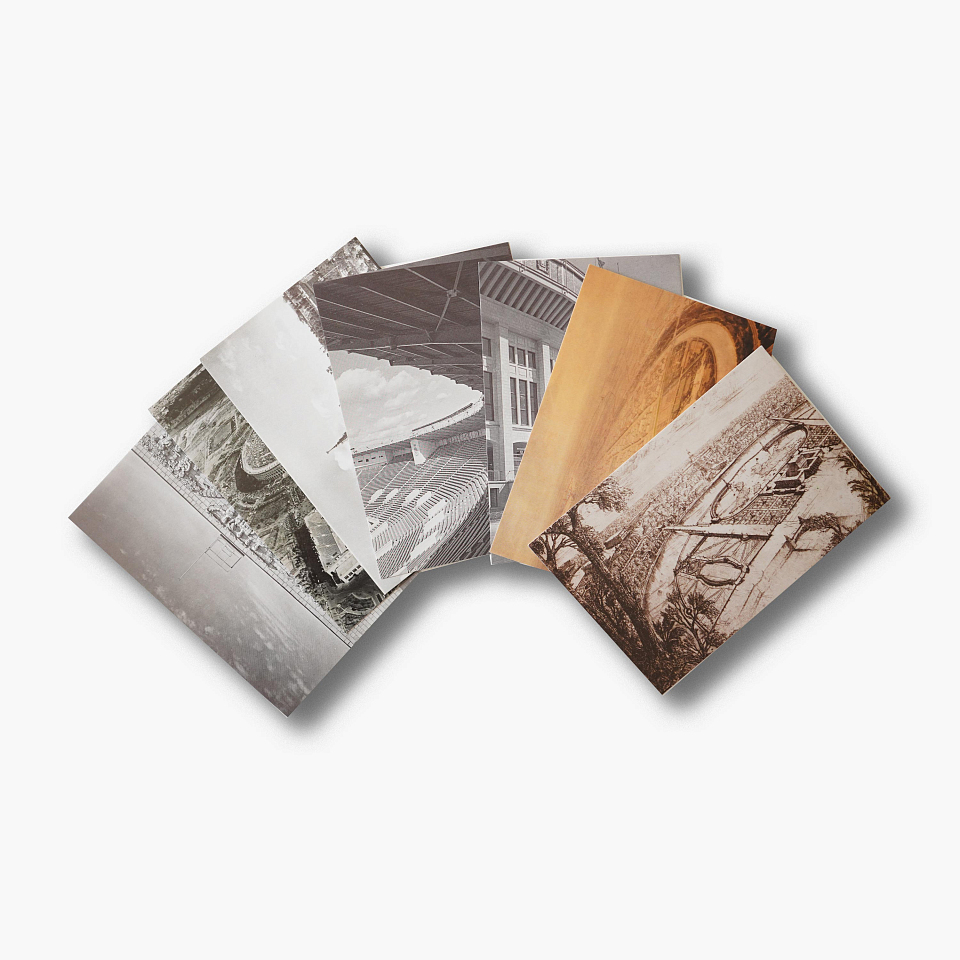 Набор открыток «Архитектура Стадионов. Лужники». Серый