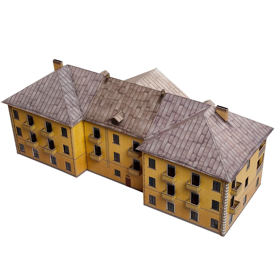 Сталинка. Картонная модель