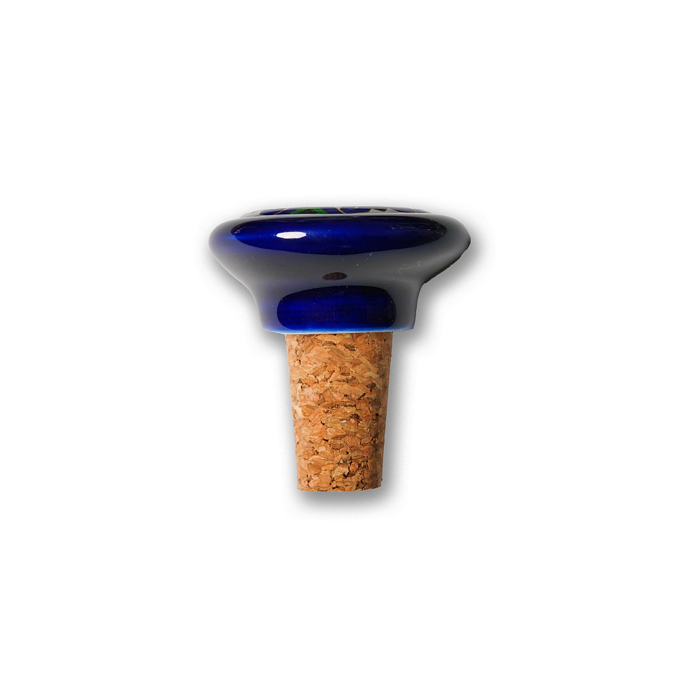 Пробка для вина «Печной изразец». Черная