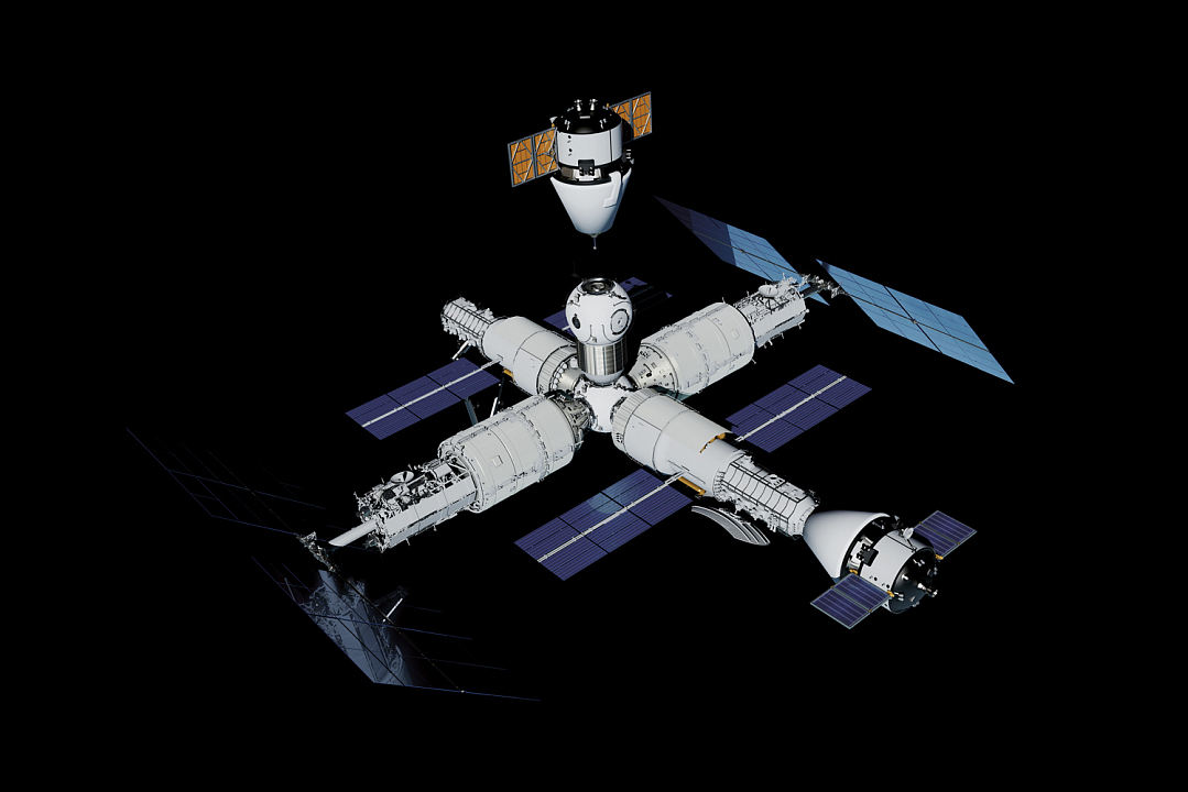 Цифровая модель Российской орбитальной станции, 2023