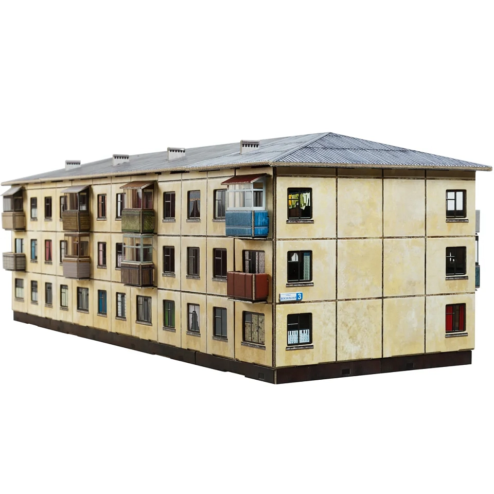 Хрущёвка. Картонная модель
