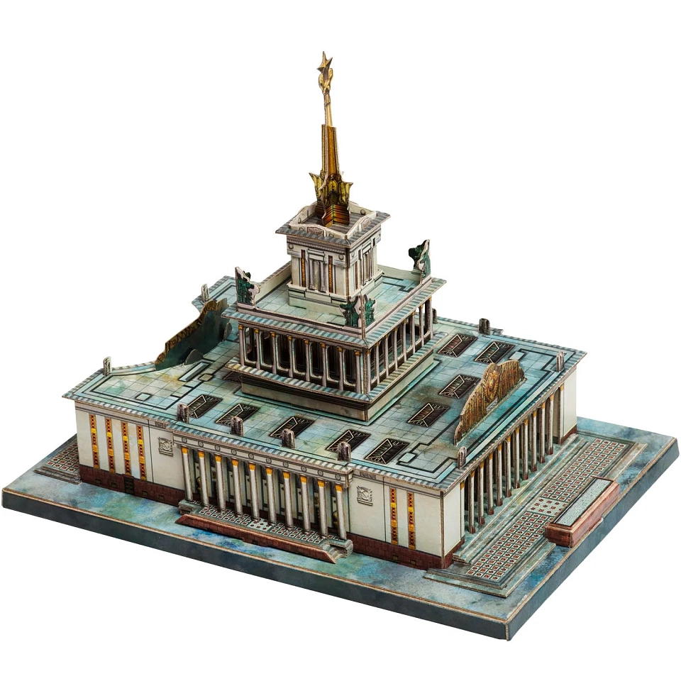 Павильон №1 «ЦЕНТРАЛЬНЫЙ» ВДНХ. Картонная модель