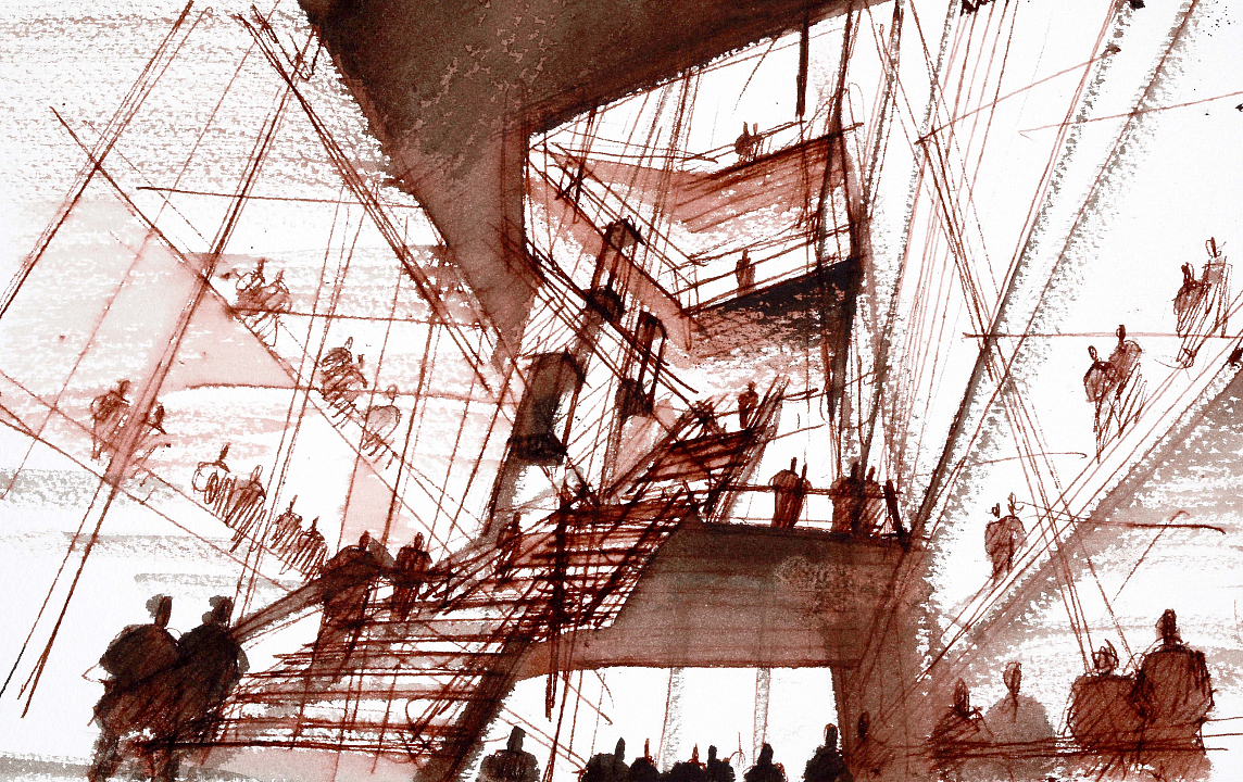 Чобан С.Э.Проект офисного здания в Москве на 2-й Брестской улице. Интерьер.  2018