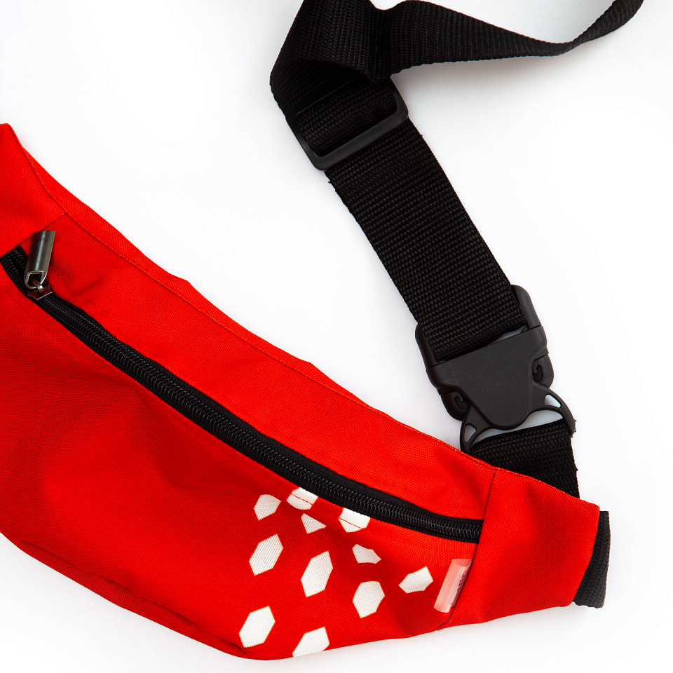 Поясная сумка «Дом Мельникова». Красная