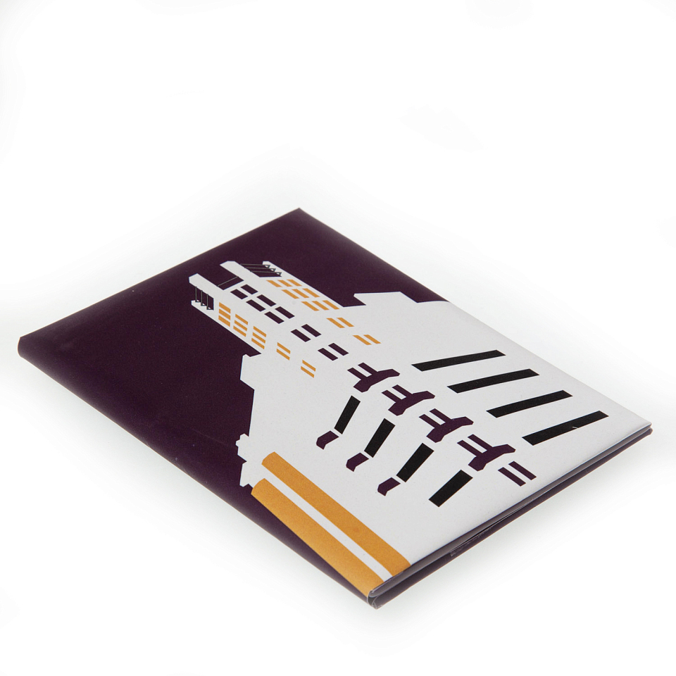 Обложка на паспорт «Моссельпром». Фиолетовая