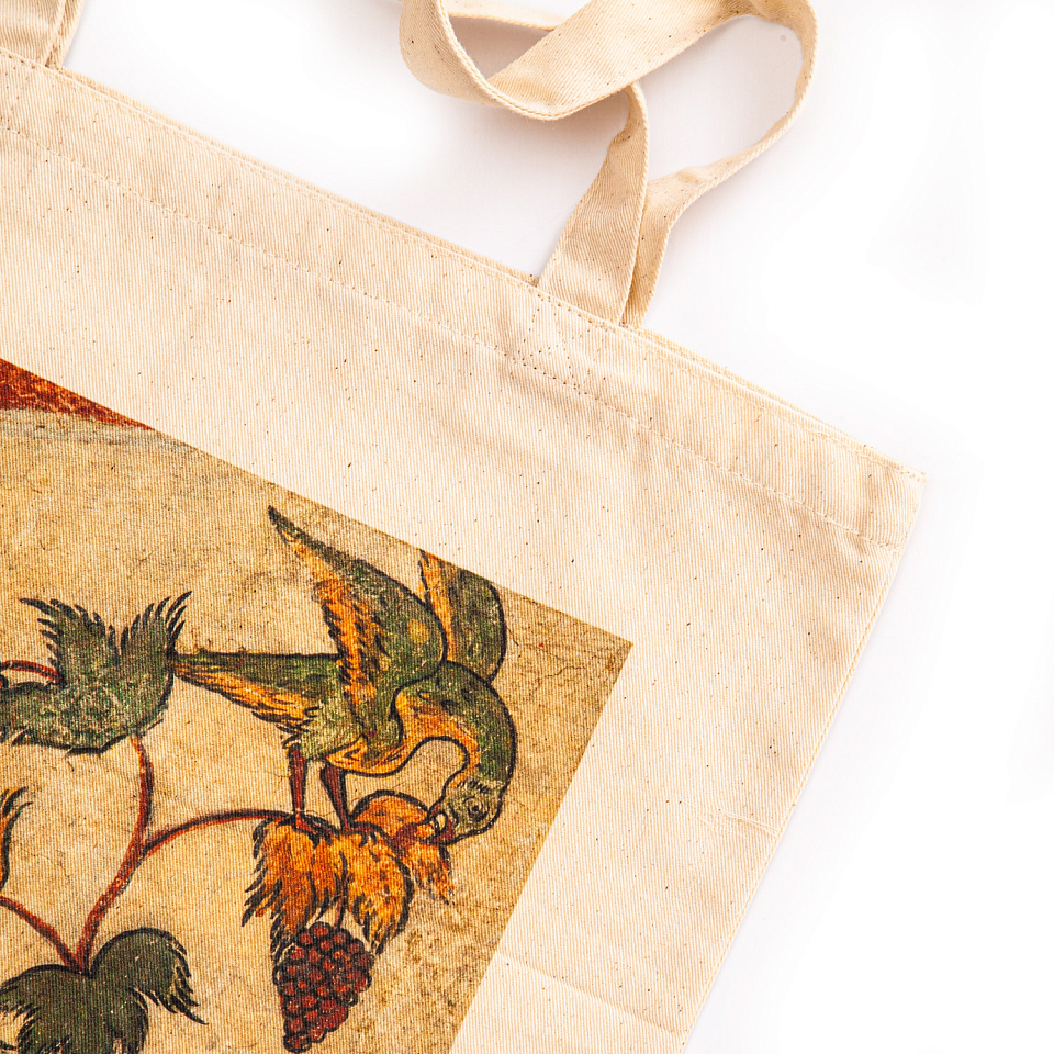 Сумка холщовая «Калязинские фрески. Райские кущи»