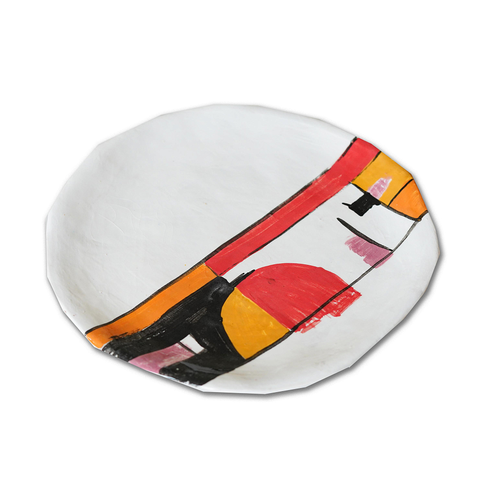 Тарелка керамическая круглая «Интерьеры клуба»