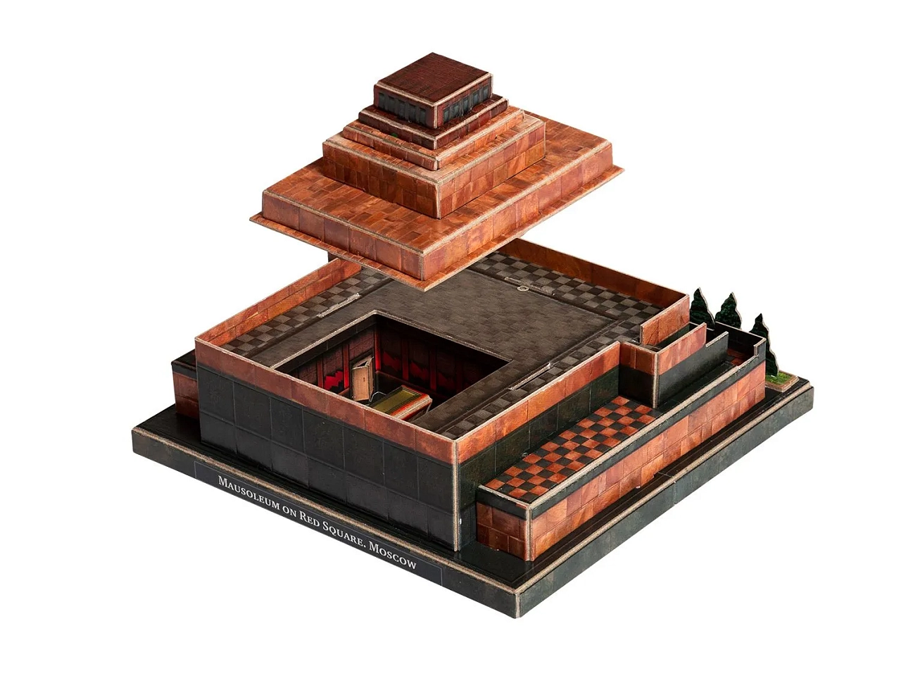 Мавзолей В.И. Ленина на Красной площади. Картонная модель