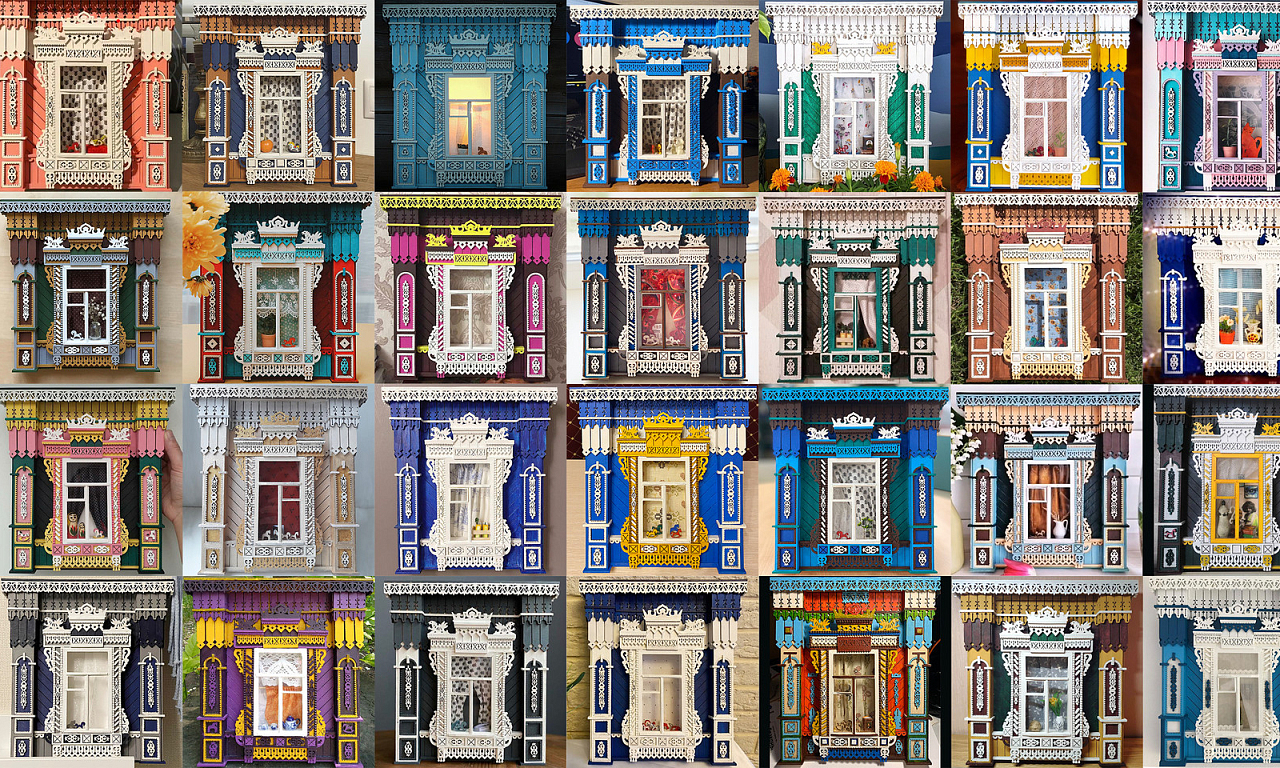 Сборная модель наличника «Драконы»